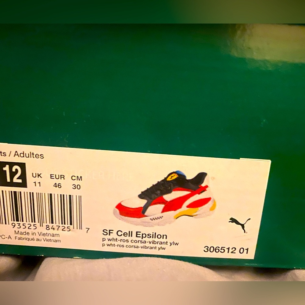 BNIB Mens Puma Sneakers SF Cell Epsilon